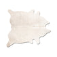 6' x 7' Off White Natural Cowhide Area Rug