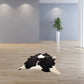 Black and White Genuine Cowhide Area Rug