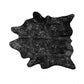 72" x 84" Black and Gold Cowhide - Area Rug