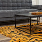 72" x 84" Tiger Chocolate On Natural Cowhide - Rug