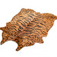 72" x 84" Tiger Black on Natural Cowhide Rug