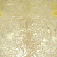 6.5 Ft Gold Devore Brindled Cowhide Rug
