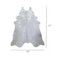 6.5 Ft Silver Devore Brindled Cowhide Rug