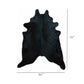 6.5 Ft Natural Black Brindled Cowhide Rug