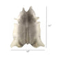 6.5' Grey Brazilian Natural Cowhide Area Rug