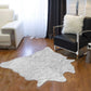 0.8" x 60" x 51" Acrylic Plush Polyester Grey Rug