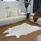 0.8" x 90" x 63" Acrylic Plush Polyester Grey Rug